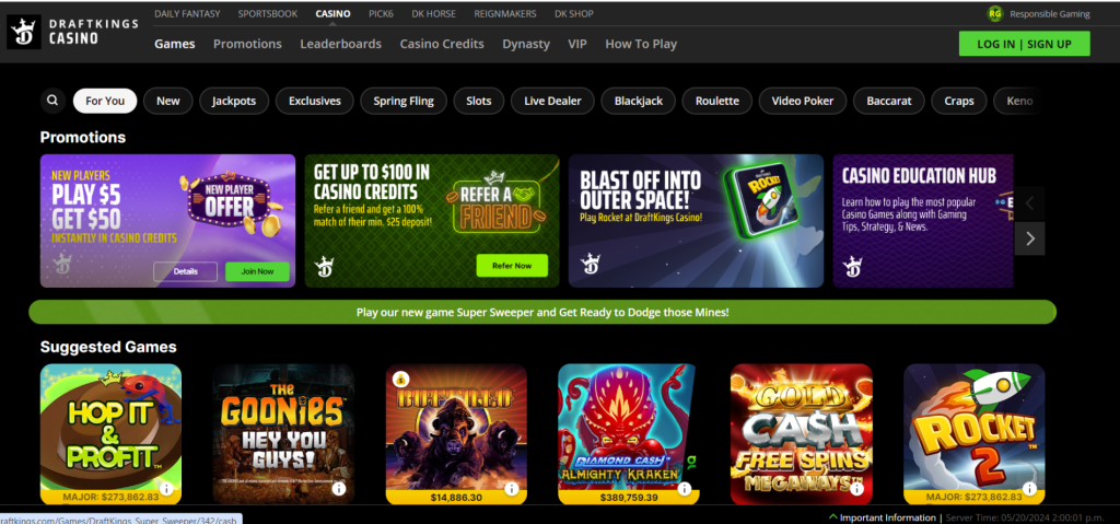 Draftkings Casino No Deposit Bonus
